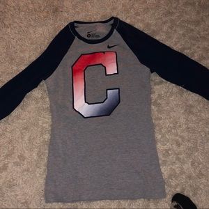 Nike Cleveland Indians 3/4 Sleeve Shirt